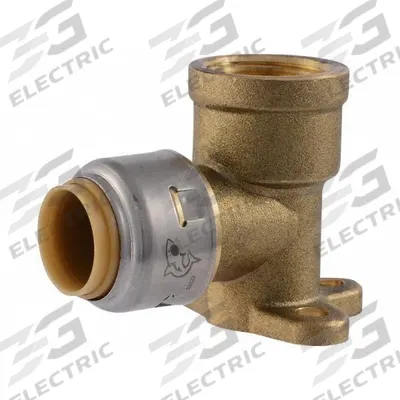 SHARKBITE MAX Push-Fit Adapter Fitting: 3/4 in OD x 7/8 in OD Size, Brass - Standard Brass Push-to-Connect Tube Fittings