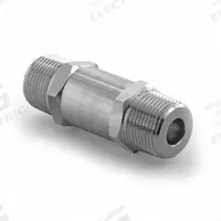 HAM-LET Check Valve: Poppet, Inline Valve Body, 1/2 in Pipe Size, MNPT x MNPT, 316 Stainless Steel (MPN H-480-SS-N-1/2"-5 PSI). Key specifications — Brand: HAM-LET; Seat Material: 316 Stainless Steel.