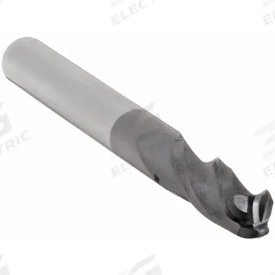 APPROVED VENDOR Ball End Mill: Carbide, AlTiN Coated, 3 Flute, 1/2" Mill Dia, 1" LOC - General Purpose Carbide Ball End Mills
