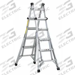 LOUISVILLE LADDER Combination Ladder: 4 Configurations, Aluminum, 300 lb Load Capacity, 35 lb Wt (MPN L-2098-22). Key specifications — Brand: LOUISVILLE LADDER.