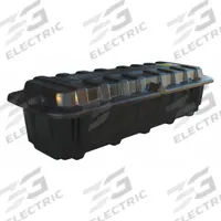 QUICKCABLE Battery Box: Commercial Vehicles, Dual Group 8D Fits Battery Size Group, 12 in Inside Wd (MPN 120167-360-001). Key specifications — Removable Lid: Yes; Closure Type: Thumb Screws; Brand: QUICKCABLE; Fits Battery Size Group: Dual Group 8D; Battery Box Material: Plastic.