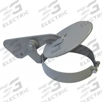 Exhaust Rain Cap: Powder Coated, Steel, Gray, Bolt Mounting (MPN 11046). Key specifications — Color: Gray; Material: Steel; Brand: ANTHES.