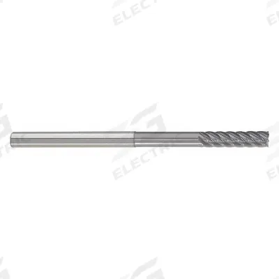 APPROVED VENDOR Corner Radius End Mill: Carbide, nACRo Coated, 6 Flute, 1/4" Mill Dia - Fast-Cutting Carbide Corner-Radius End Mills for Steel & Cast Iron