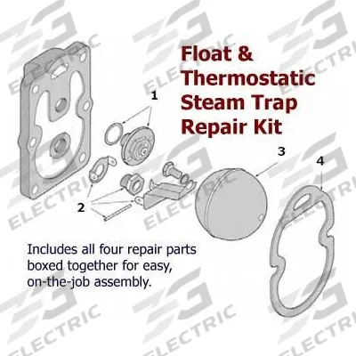 BARNES & JONES Steam Trap Repair Kit: For Armstrong, 30-B8 - Float & Thermostatic Repair Kits