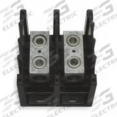 BUSSMANN Power Distribution Block: Open, Lug, Lug, 6 AWG – 350 kcmil For Line Side Wire Sizes (MPN 16303-2). Key specifications — attr1361688: Surface; attr1308686: BUSSMANN; attr1361672: Copper.