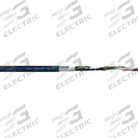CHAINFLEX Control Cable: 24 AWG, 12 Conductors, Order by the Foot, TPR Jacket, 300 V (MPN CF10-02-12-1). Key specifications — Conductor Material: Copper; Conductor Configuration: Single; Minimum Bend Radius Factor - Fixed: 3 x OD; Minimum Bend Radius Factor - Flexible: 4 x OD; Includes Ground: Yes; Minimum Bend Radius Factor - E-Chain: 5 x OD; Resistance Properties: Coolant Resistant; Standards: DIN 47100.