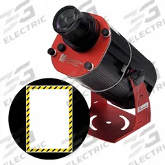 LASERGLOW TECHNOLOGIES Fixed Image Projector: Projector, Lens and Image Template, Hazard Box, 80 W (MPN HSV8F117X). Key specifications — Brand: LASERGLOW TECHNOLOGIES; Includes: Power Supply; Laser Color: White; Watts: 80 W; Legend/Background Color: Hazard Box; Manufacturer Part Number: HSV8F117X; Product Type: Projector, Lens and Image Template.
