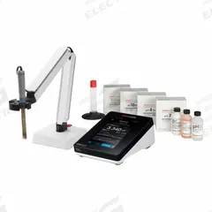 THERMO SCIENTIFIC pH Meter Kit: ORP/pH/Temp, pH Electrode Storage Sleeve and Base, ±0.002 pH (MPN PSTAR2116). Key specifications — pH Accuracy: ±0.002 pH; Temp Compensation: Automatic; Measurement Components Included: 8157BNUMD ROSS Ultra Triode Refillable Epoxy-Body pH/ATC Electrode; Reagents and Solutions Included: pH 4, 7, 10 Buffers and Rinse Solution Pouches; Test Parameters: Temperature; Other Accessories Included: pH Electrode Storage Sleeve and Base; Manufacturer Part Number: PSTAR2116.
