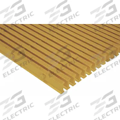 FIBERGRATE Fiberglass Pultruded Grating: Structural Grating, 36 in x 10 ft Nominal Size (WxL) - Flame-Resistant Structural Grating