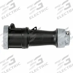 LEVITON Pin and Sleeve Connector: Black, 600V AC, Three Phase, 60 A, 3 Pole, 4 Wire, IEC Grounding (MPN 460C5WLEV). Key specifications — Brand: LEVITON.