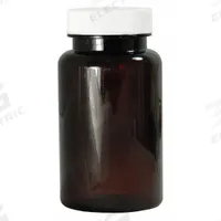 QORPAK Wide Mouth Bottle: PET, 120 mL, 4 fl oz, Closure Included, Amber, 38-400, Polypropylene (MPN PLC-06592). Key specifications — Brand: QORPAK; Graduated: No; Body Color: Amber.