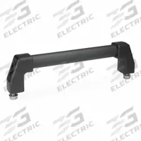 JW WINCO Pull Handle: Threaded Holes, Front-Mount, 11.81 in Mounting Hole Center to Center, Black (MPN 667-20-300-SW). Key specifications — Screw Size: M8; Brand: JW WINCO; Color: Black; _Leg Style: Black Polyamide.