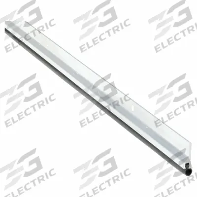 NATIONAL GUARD Door Weatherstripping: Bulb Insert, 8 ft Lg, 1 1/4 in Wd - Metal Leaf Weatherstripping