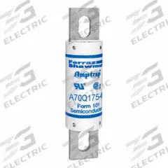 Fuses: A70QS Series, 175 A, 700 V AC, 700 V DC DC Volt Rating, Indicating (MPN A70QS175-4IL). Key specifications — Series: A70QS; Brand: MERSEN; Voltage Type: AC/DC.