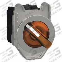 SCHNEIDER Selector Switch: 30 mm Panel Mounting Size, 2 Positions, Short Lever, 1NO/1NC, Metallic (MPN XB4FK125G5). Key specifications — AC Contact Rating: 6 A @ 120 V; Action: Maintained/Maintained; Cam: No Cam Included; DC Contact Rating: 0.1 A @ 600 V; Hazardous Location Specification: Not Rated; Operator Head Material: Plastic; Operator Head Type: Short-Handled Knob; Operator Illumination: Illuminated.