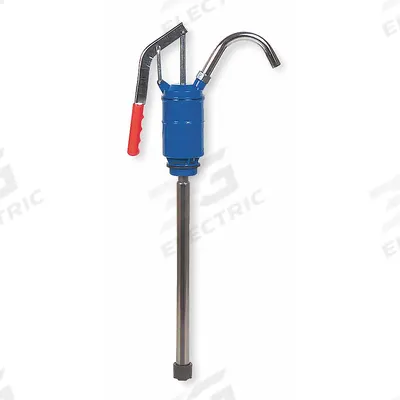 Dayton Hand Pump: Lever Action, Pump with Spout, Zinc Alloy Housing, 15 oz per stroke - Lever Handle Standard Drum Pumps