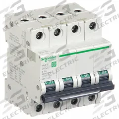 SCHNEIDER ELECTRIC IEC Supplementary Protector: 6 A Amps, 14kA at 240V AC, Screw Clamp, B (MPN M9F21406). Key specifications — Series: C60SP; DC Voltage Rating: Not Rated; Max. AIR Rating: 14kA at 240V AC; Terminal Connection: Screw Clamp; Brand: SCHNEIDER.
