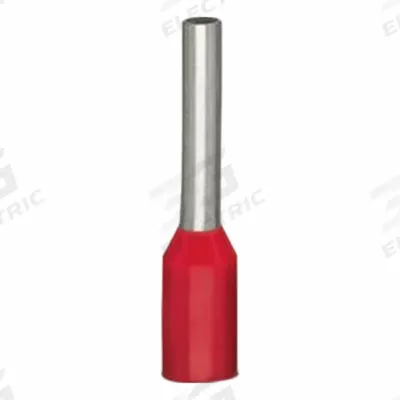 WAGO Wire Ferrule: 18 AWG Max Wire Size, Holds 1 Wire, Red, Polypropylene - Insulated Ferrules