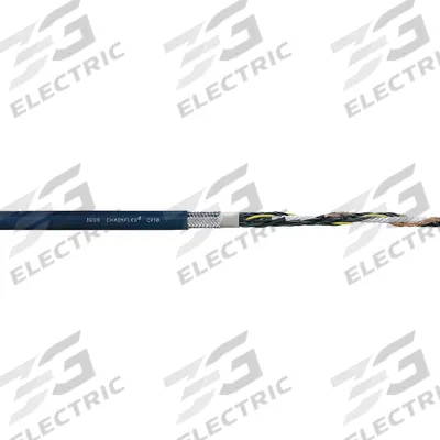 CHAINFLEX Control Cable: 24 AWG, 8 Conductors, Order by the Foot, TPR Jacket - Continuous Flexing Control Cables