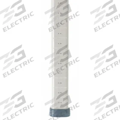 METRO Shelving Post: 61 3/16 in x 1 3/4 in, Taupe - Posts for Harsh Environment Antimicrobial Plastic Shelving