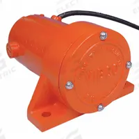 VIBCO Electric Vibrator: DC Series, 100 lbf, 12V DC, 12/6 A, 4,000 vpm, 1,000 lb Bin Wt Capacity (MPN DC-100). Key specifications — attr661947: 12/6 A; attr661979: 72 dBA; attr661970: 12V DC.