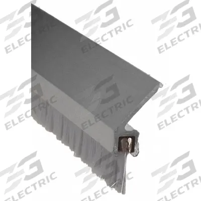 PEMKO Door Weatherstripping: Brush Insert, 3 ft Lg, 1 in Wd - Metal Leaf Weatherstripping