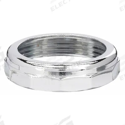 APPROVED VENDOR Nut: Zinc, Chrome-Plated, Silver, 1 1/2 in Nominal Pipe Size, Slip - Drain Connecting Nuts, Washers & Gaskets