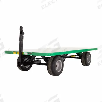 VALLEY CRAFT Quad-Steer Trailer: 1,000 lb Cap, 60 in L x 36 in W x 16 1/2 in H Deck - Tight-Turning 4-Wheel-Steer Trailers