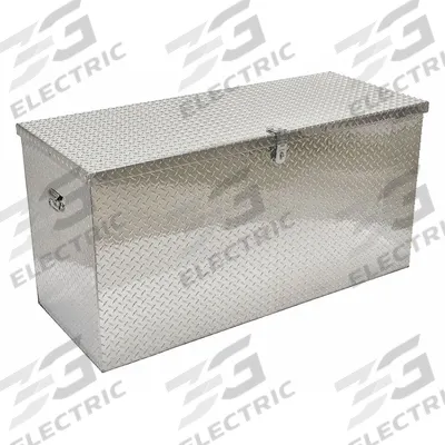 VESTIL Jobsite Box: 61 1/4 in W x 25 7/8 in D x 31 1/16 in H, 25 cu ft, Padlock - Chest-Style Jobsite Boxes