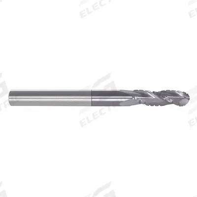 APPROVED VENDOR Roughing End Mill: Carbide, AlTiN Coated, 3 Flute, 1" Mill Dia, 1-1/2" LOC - Ball-Nose Carbide Roughing End Mills for Steel & Cast Iron