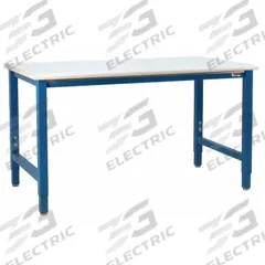 BENCHPRO Workbench: Adj Ht, Laminate, 96 in x 36 in, 6,600 lb Overall Load Capacity, Blue (MPN KF3696+LP). Key specifications — Brand: BENCHPRO.