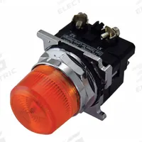 EATON Pilot Light: 30 mm Panel Mounting Size, Amber, Incandescent, 120 V AC Max Volt Rating (Supply) (MPN 10250T34A). Key specifications — Series: 10250T; Brand: EATON; Includes Push-To-Test: No Push-To-Test Included.
