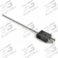 DAYTON Thermocouple Probe: -346°F to 2,193°F /-210°C to 1,200°C, Type J, Rounded Tip, 6 in Probe Lg (MPN 36GL11). Key specifications — attr1275752: 20 AWG; attr1275757: 6 in; attr1275763: ±1.1 % Below 293 °C, ±0.4 % Otherwise; attr1275765: 36GL11; attr1275769: DAYTON; attr1434700: Hose Clamp.