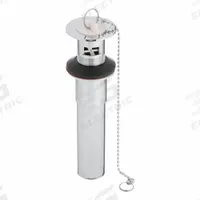 APPROVED VENDOR Drain Assembly: Brass, Chrome, 8 in Overall Ht, 1 1/4 in Overall Dia (MPN 35071). Key specifications — Product Type: Drain Assembly; Brand: APPROVED VENDOR; Finish: Chrome; Material: Brass; Includes: Rubber Stopper.