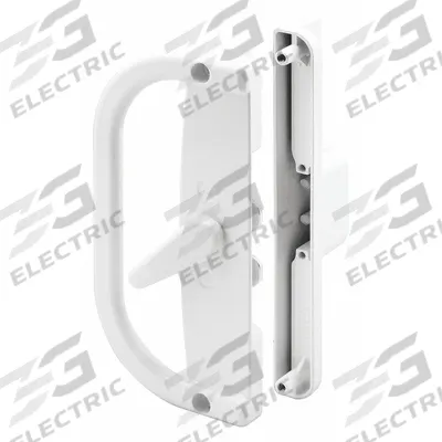 PRIME-LINE Sliding Door Lock: 1 1/4 in Lg, 3 in Wd - Recessed Handles for Sliding Doors