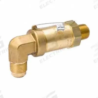 MUELLER Pressure Relief Valve: Angle, 451 psi to 700 psi, 1/2 in Male NPT - Refrigeration Pressure Relief Valves