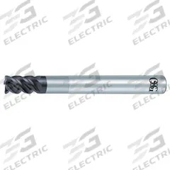 OSG Corner Radius End Mill: Carbide, WXS Coated, 4 Flute, 3/32" Mill Dia, 3/32" LOC, 0.01" Rad (MPN 447100311)