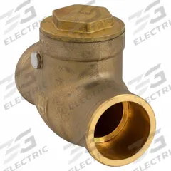 MILWAUKEE VALVE Swing Check Valve: Swing, Inline Valve Body, 1 1/2 in Pipe Size, Sweat x Sweat, Std (MPN UP0968000112). Key specifications — Brand: MILWAUKEE VALVE.