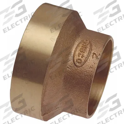 NIBCO Sweat Fitting Bushing: 3 in CTS x 2 in CTS, FTG x FTG, Drain/Vent, Bronze (MPN E013300) - Drain, Waste & Vent Wrot Copper & Bronze Tube Fittings