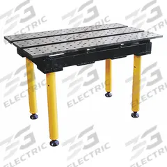 BUILDPRO Welding Table: 36.5 in Ht, 22 in Dp, 38 in Wd, 1,300 lb Wt Capacity, Plain (MPN TMA52238). Key specifications — Manufacturer Part Number: TMA52238; Brand: BUILDPRO; Hole Diameter: 5/8 in.