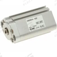 SMC Compact Cylinder: 16 mm Bore Dia, 15 mm Stroke Lg, Through Hole Mounting, Aluminum, M5 x 0.8, Rc (MPN CDQ2KB16-15DZ). Key specifications — attr946022: Through Hole; attr946024: Single Rod; attr946038: CQ2K; attr1123057: Non-Rotating Rod; attr945997: SMC.