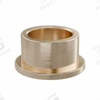 Flanged Sleeve Bearing: Bronze, SAE 841, 10 mm Bore, 13 mm OD, 8 mm Lg, -35°F to 300°F, 10 PK (MPN FFM1013-08B). Key specifications — System of Measurement: Metric; Material Grade: SAE 841; Flange Type: Flanged; Brand: OILITE.