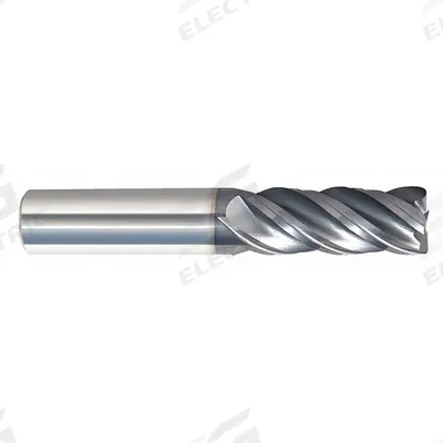 APPROVED VENDOR Corner Radius End Mill: Carbide, nACRo Coated, 4 Flute, 7/16" Mill Dia - Fast-Cutting Carbide Corner-Radius End Mills for Steel & Cast Iron