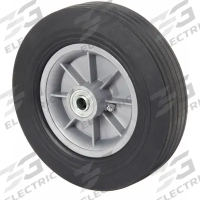 APPROVED VENDOR Solid Wheel: 10 in Wheel Dia., 2 in Wheel Wd, Rubber, 500 lb Load Capacity - Flat-Free Solid Rubber Wheels