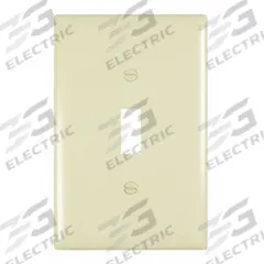 LEGRAND Wall Plate: Toggle, 1 Gang, Brown, Jumbo Size (MPN TPJ1LA). Key specifications — Brand: LEGRAND; Material: Nylon.