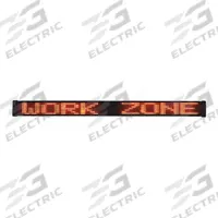 FEDERAL SIGNAL LED Message Display Sign: Indoor/Outdoor, 1 Faces, Brackets, 3 in Overall Ht (MPN MB1-A)