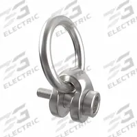 JERGENS Hoist Ring: Swivel, Nickel-Plated Steel, 2"-4 1/2, Max. 29,000 lb, Side-Pulling (MPN 47319-E). Key specifications — Brand: JERGENS; Thread Size: 2"-4-1/2; Operation: Side-Pulling.