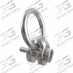 JERGENS Hoist Ring: Swivel, Nickel-Plated Steel, 2"-4 1/2, Max. 29,000 lb, Side-Pulling (MPN 47319-E). Key specifications — Brand: JERGENS; Thread Size: 2"-4-1/2; Operation: Side-Pulling.