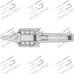 ROYAL PRODUCTS Live Center: CNC, MT3, 0.88 in Point Dia, 1.7 in Head Dia (MPN 10663). Key specifications — Brand: ROYAL PRODUCTS; Shank Taper Size: MT3.