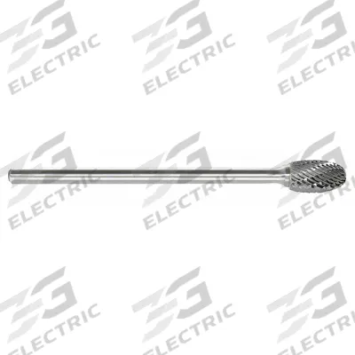 APPROVED VENDOR Carbide Bur: Oval, SE-5L6, Double Cut, 1/2" x 7/8" Head - Double-Cut Oval Burs